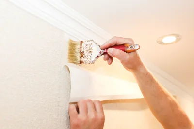 Pose de papier peint à Saint-Élier — revêtements muraux et toiles de verre